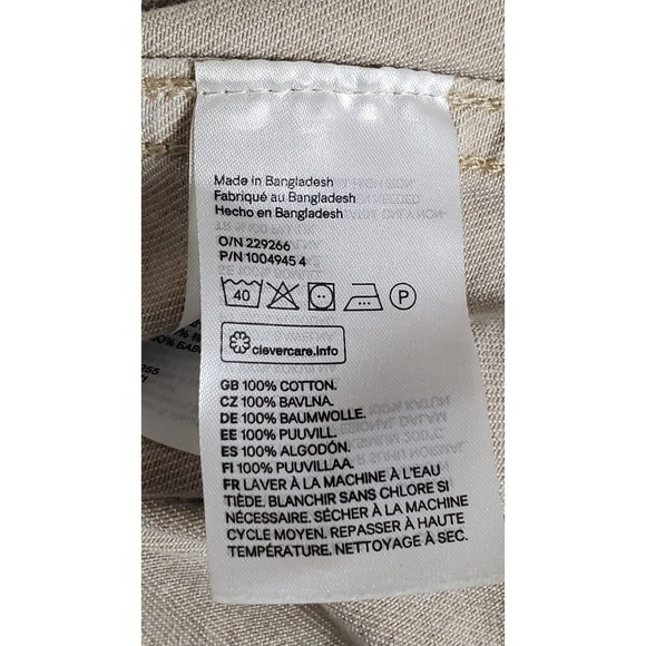 H&M Men's Button Up Shirt Jacket Tan Denim Long Sleeve Size Small - Picture 11 of 15